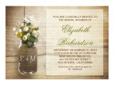 Country Bridal Shower Invitations Cheap Country Rustic Mason Jar Bridal Shower Invitations