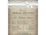 Country Bridal Shower Invites Vintage Lace & Linen Rustic Country Bridal Shower 5×7