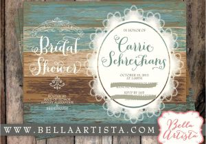 Country Chic Bridal Shower Invitations Rustic Bridal Shower Invitation Country Chic Vintage Lace