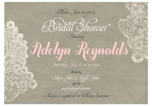 Country Chic Bridal Shower Invites Shabby Chic Bridal Shower Invitation Rustic Bridal