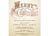 Country Christmas Party Invitations Country Rustic Typography Holiday Party Invitation Zazzle
