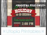 Country Christmas Party Invitations Holiday Ho Ho Hoedown Christmas Invitation Country Western
