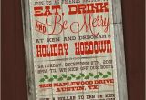 Country Christmas Party Invitations Western Christmas Invitation Country Christmas Invitation