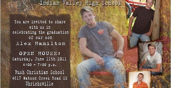 Country Graduation Invitations Photographs by Sarah Graduation Invitations Country