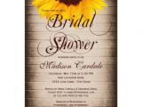 Country themed Bridal Shower Invitations Rustic Country Sunflower Bridal Shower Invitations
