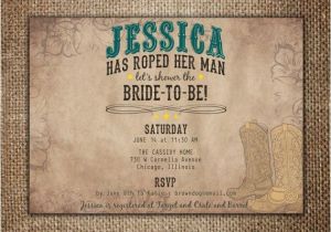 Country themed Bridal Shower Invites Bridal Wedding Shower Invitation She S Roped Her Man
