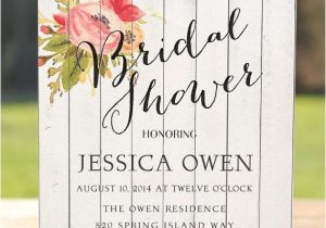 Country themed Bridal Shower Invites Country Wedding Shower Invitations