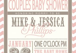 Couple Baby Shower Invites Enchanting Couples Baby Shower Invitations Girl theruntime