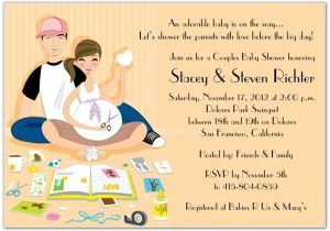 Couples Baby Shower Wording On Invitations Couples Baby Shower Invitation Wording Ideas