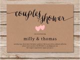 Couples Wedding Shower Invites Rustic Couples Shower Invitation Kraft Couples Wedding