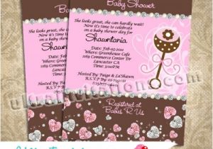Couture Baby Shower Invitations Juicy Couture Baby Shower Invitations Personalized