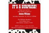 Cow Print Baby Shower Invitations Cow Print Baby Shower 5×7 Paper Invitation Card