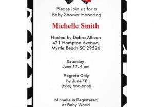 Cow Print Baby Shower Invitations Cow Print Baby Shower Invitations 5" X 7" Invitation Card