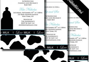 Cow Print Baby Shower Invitations Cow Print Printable Baby Shower Invitations