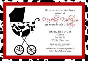 Cow Print Baby Shower Invitations Items Similar to Madiline Custom Baby Baby Shower