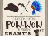 Cowboy and Indian Party Invitations Cowboys Indians Birthday Party Invitation by