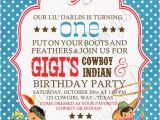 Cowboy and Indian Party Invitations Vintage Cowboys and Indians Invitation Cowboy by