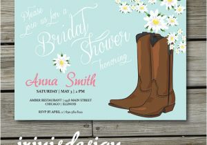 Cowboy Boot Bridal Shower Invitations Cowboy Boots Invitation Country Bridal Shower by Irinisdesign