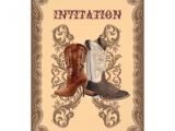 Cowboy Boot Wedding Invitations Country Cowboy Boots Western Wedding Invitation 5 Quot X 7