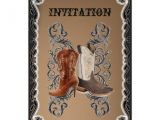 Cowboy Boot Wedding Invitations Country Cowboy Boots Western Wedding Invitation Zazzle