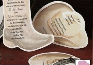 Cowboy Boot Wedding Invitations Invitation Shaped Like A Cowboy Hat and Boot Choose From