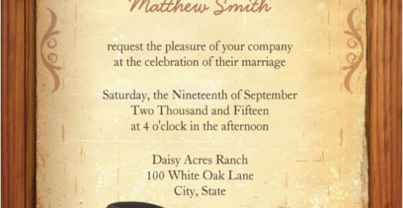 Cowboy Wedding Invitations Templates 28 Western Wedding Invitation Templates Free Sample