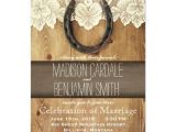 Cowboy Wedding Invitations Templates Country Western Horseshoe Lace Wedding Invitations