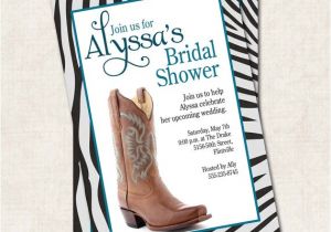 Cowgirl Bridal Shower Invitations Items Similar to Cowgirl Bridal Shower Invitation