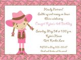 Cowgirl Party Invitation Wording Cowgirl Party Invitations Party Ideas