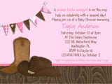 Cowgirl Party Invitation Wording Little Cowgirl Western Baby Shower Invitation