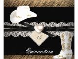 Cowgirl Quinceanera Invitations Quinceanera Rustic Burlap Cowgirl Hat Boots Party 5 25×5