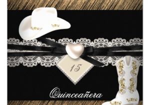 Cowgirl Quinceanera Invitations Quinceanera Rustic Burlap Cowgirl Hat Boots Party 5 25×5