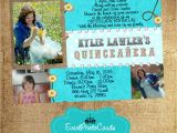 Cowgirl Quinceanera Invitations Teal Cowgirl Quinceanera Photo Invitations Sweet Fifteen