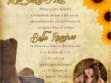 Cowgirl Quinceanera Invitations Western Invitations Printable Western theme Invitation