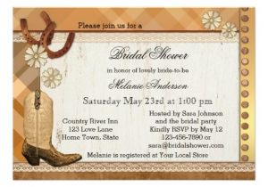Cowgirl themed Bridal Shower Invitations Country Western Cowgirl Bridal Shower Invitation