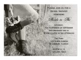 Cowgirl themed Bridal Shower Invitations Cowgirl and Sunflowers Country Bridal Shower 5×7 Paper