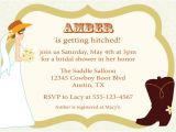 Cowgirl themed Bridal Shower Invitations Items Similar to Cowgirl Bridal Shower Invitation Western