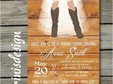 Cowgirl themed Bridal Shower Invitations Western Rustic Bridal Shower Invitation Country Cowgirl