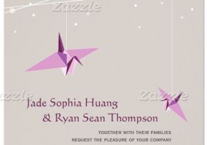 Cranes Wedding Invitations 11 Incredible origami Crane Wedding Invitations
