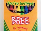 Crayola themed Party Invitations 19 Creative Crayola Crayon Party Ideas Spaceships and