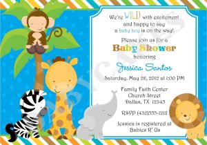 Create My Own Baby Shower Invitations Safari Baby Shower Invitations