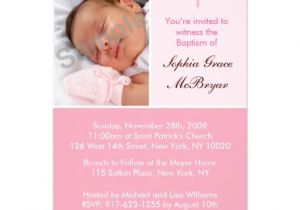 Create Your Own Baptism Invitations Free Mod Stripes Pink Custom Baptism Invitations 13 Cm X 18 Cm