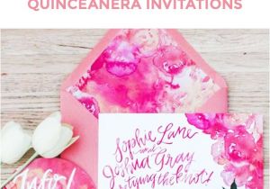 Create Your Own Quinceanera Invitations Diy Watercolor Quinceanera Invitations to Stun Your Guests