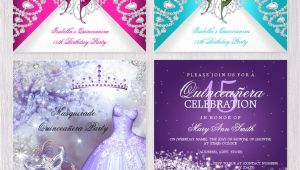 Create Your Own Quinceanera Invitations Quinceanera Invitations with Easy to Edit Templates to