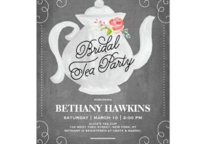 Creative Bridal Shower Invitation Wording Bridal Tea Party