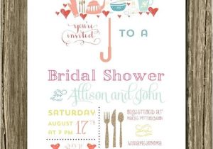 Creative Bridal Shower Invitations Umbrella Bridal Shower Invitations Recipe Card Wedding