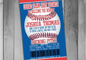 Cubs Baby Shower Invitations Chicago Cubs Inspired Baseball Baby Shower by Claceydesign