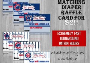 Cubs Baby Shower Invitations Chicago Cubs themed Baby Shower Invitation Tickets World
