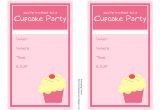 Cupcake Party Invitation Template Free 8 Best Images Of Cupcake Birthday Party Invitation