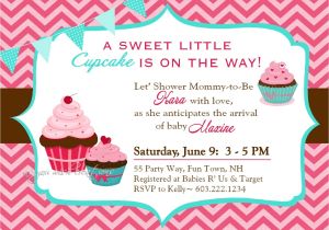Cupcake Party Invitation Template Free Cupcake Baby Shower Invitations Template Resume Builder